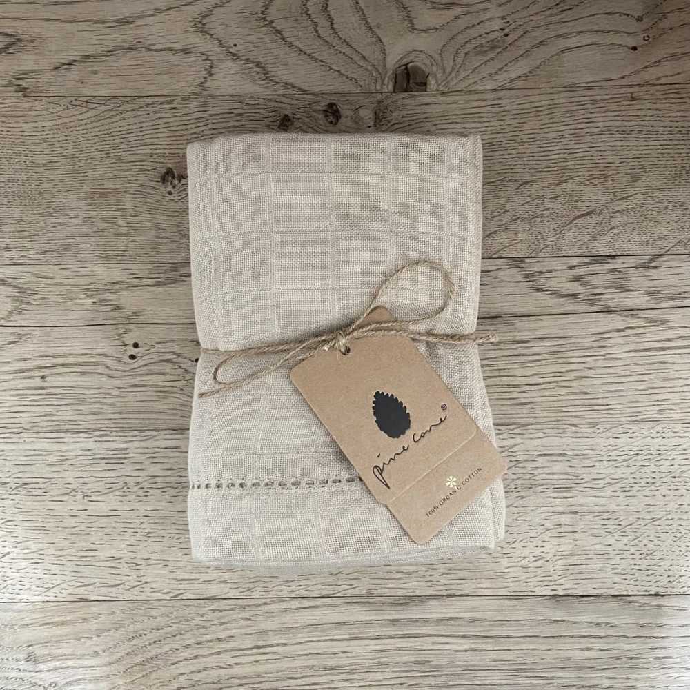 Bio Baumwolle Tücher 3er-Pack, Oatmeal