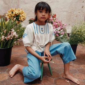 Bluse *Brodee*, Ecru