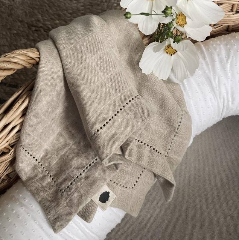 Bio Baumwolle Tücher 3er-Pack, Oatmeal – Bild 2