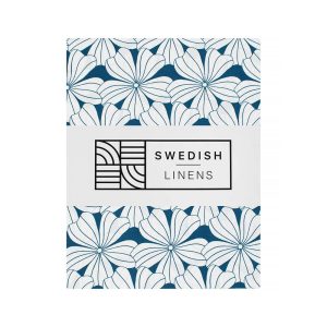 Spannbettlaken “Flowers” Moroccan Blue 70x140cm