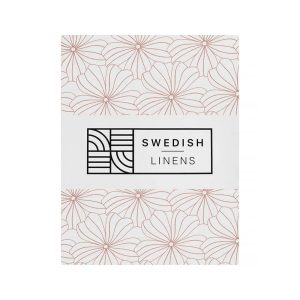 Spannbettlaken “Flowers” White 70x140cm