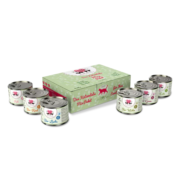 HerzensHund | Testpakete MixPaket KatzenLiebe 6x200g