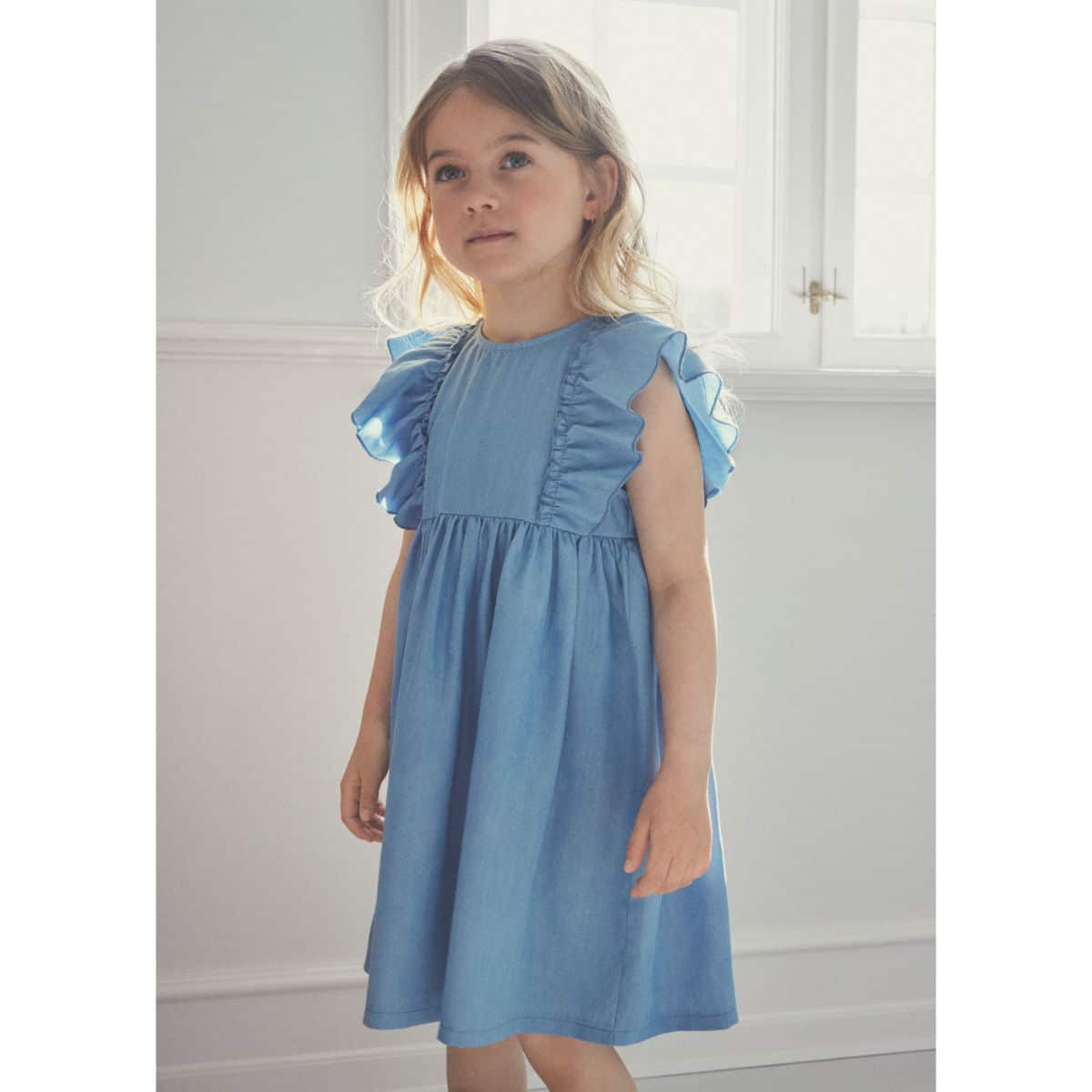 Kleid *Soft Chambray*, Blau – Bild 3