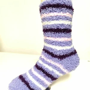 Socks 4 Fun Kuschel Ringel Flieder, 24-29