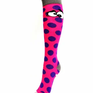 RS Kniestrümpfe Face Pink-Lila, 31-34