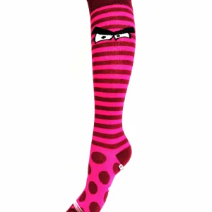 RS Kniestrümpfe Face Pink-Bordeaux, 19-22