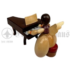 Engel am Spinett (2tlg) – zarte Holzminiaturen – ehemals Schaarschmidt-Figuren