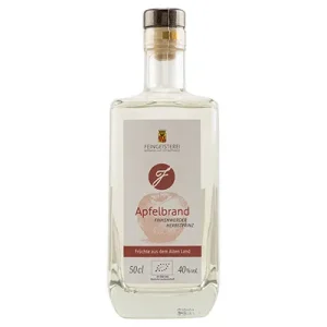 Feingeisterei, Apfelbrand, Finkenwerder Herbstprinz, 40 % Vol., 0,5 l Flasche