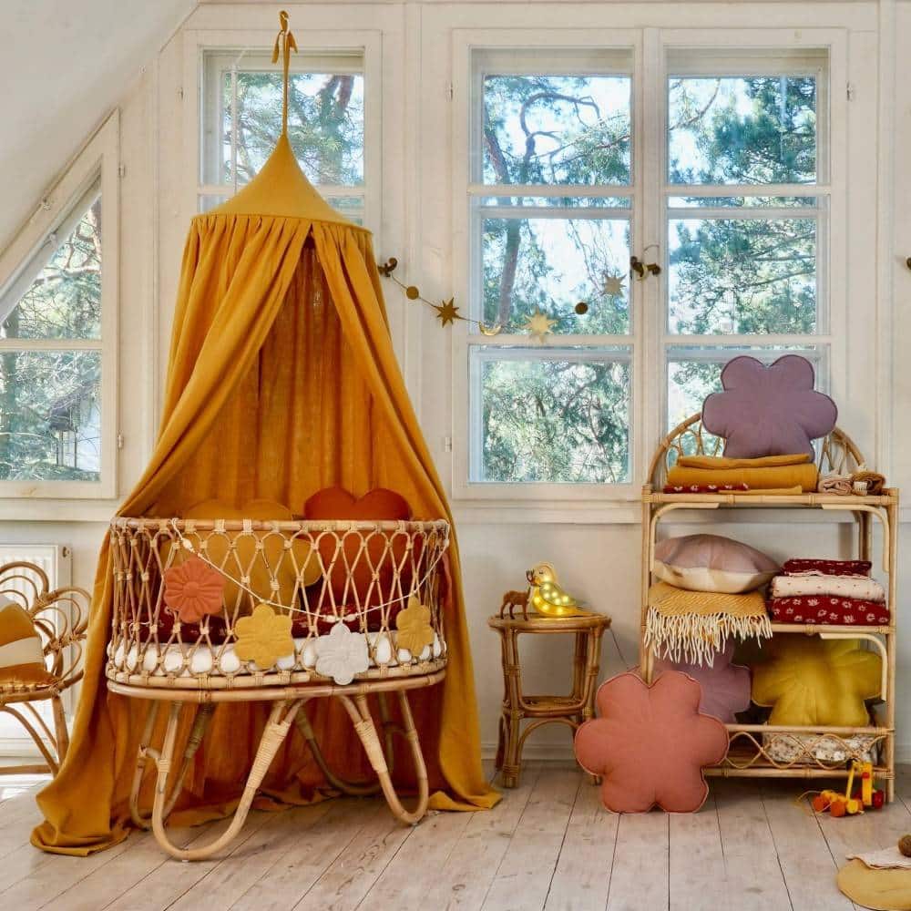 Kissen Blume Samt “Pink Elderberry” – Bild 5