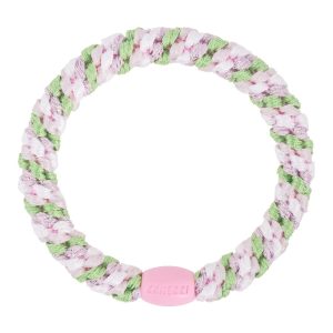 Haargummi, Mix Grass Green & Pink Glitter