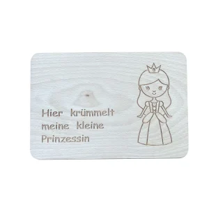 KlapperSpecht  | Frühstücksbrettchen/Schneidbrettchen Hier krümelt meine kleine Prinzessin