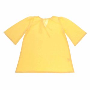 Kleid aus Musselin, Gelb