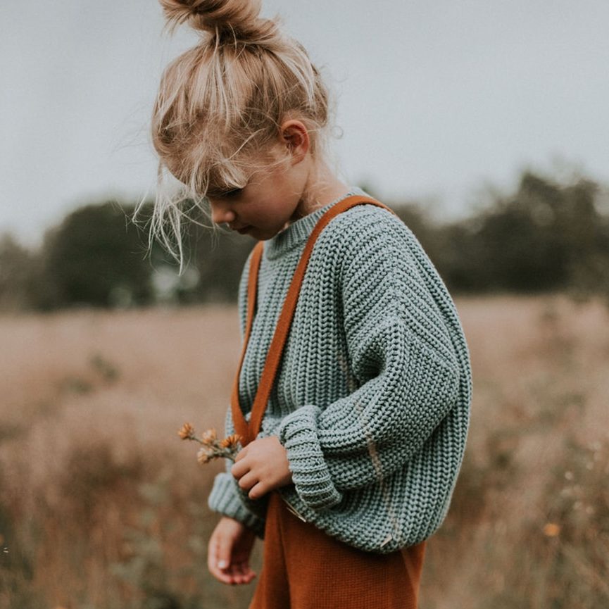 Pullover “Chunky knit”, Ocean – Bild 2