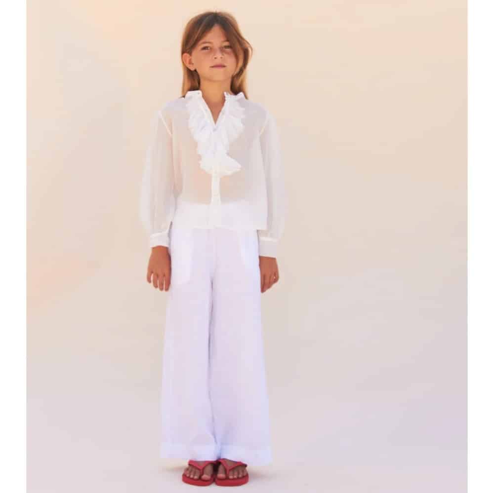 Hose aus Leinen, Dark Navy – Bild 2