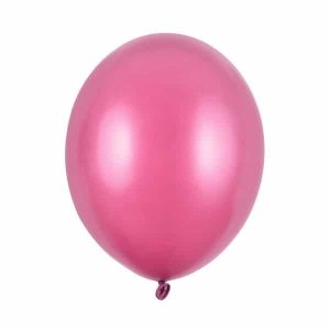 Metallic Ballons 10er Set, Hot Pink