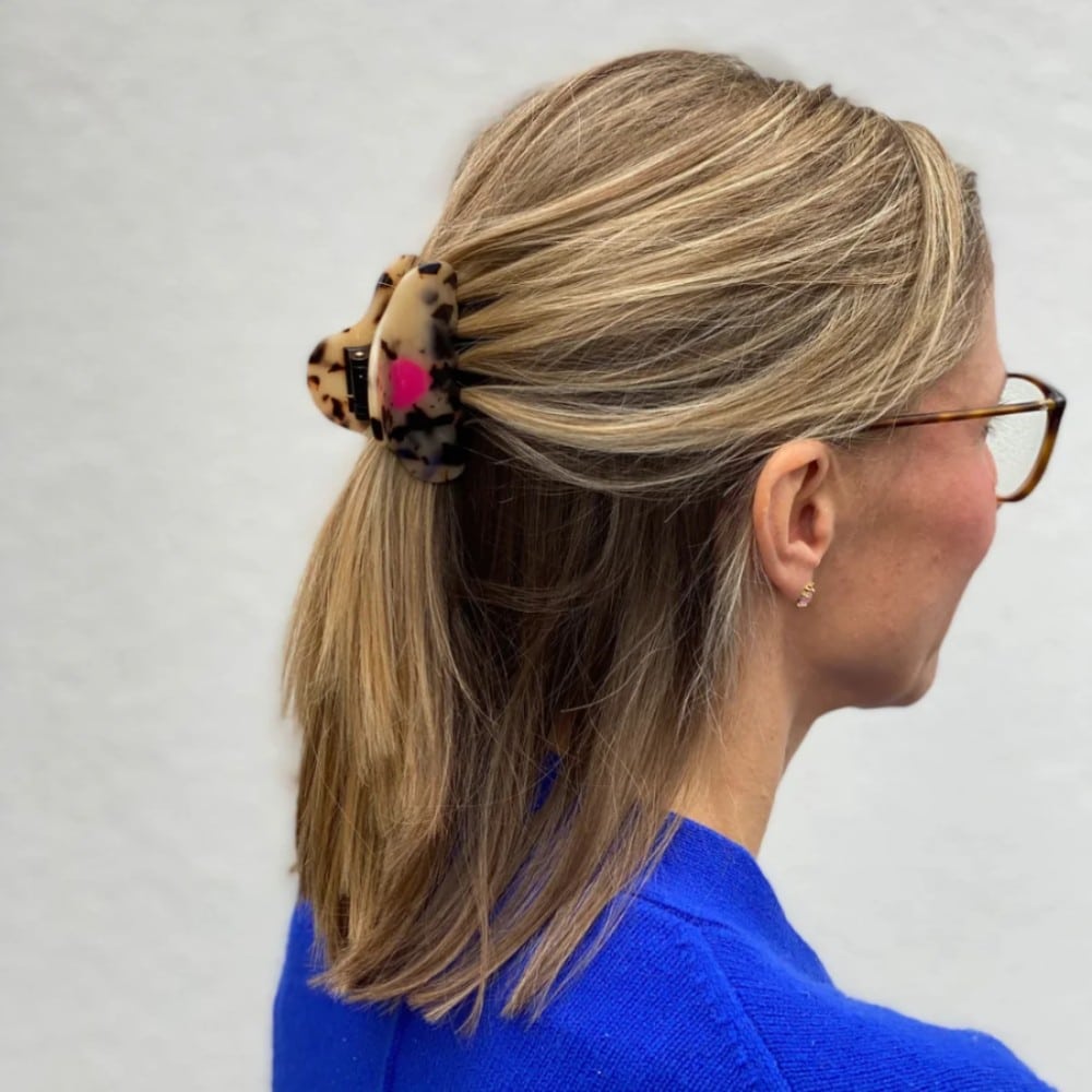 Haarklammer, Neon Heart, zwei Größen – Bild 2