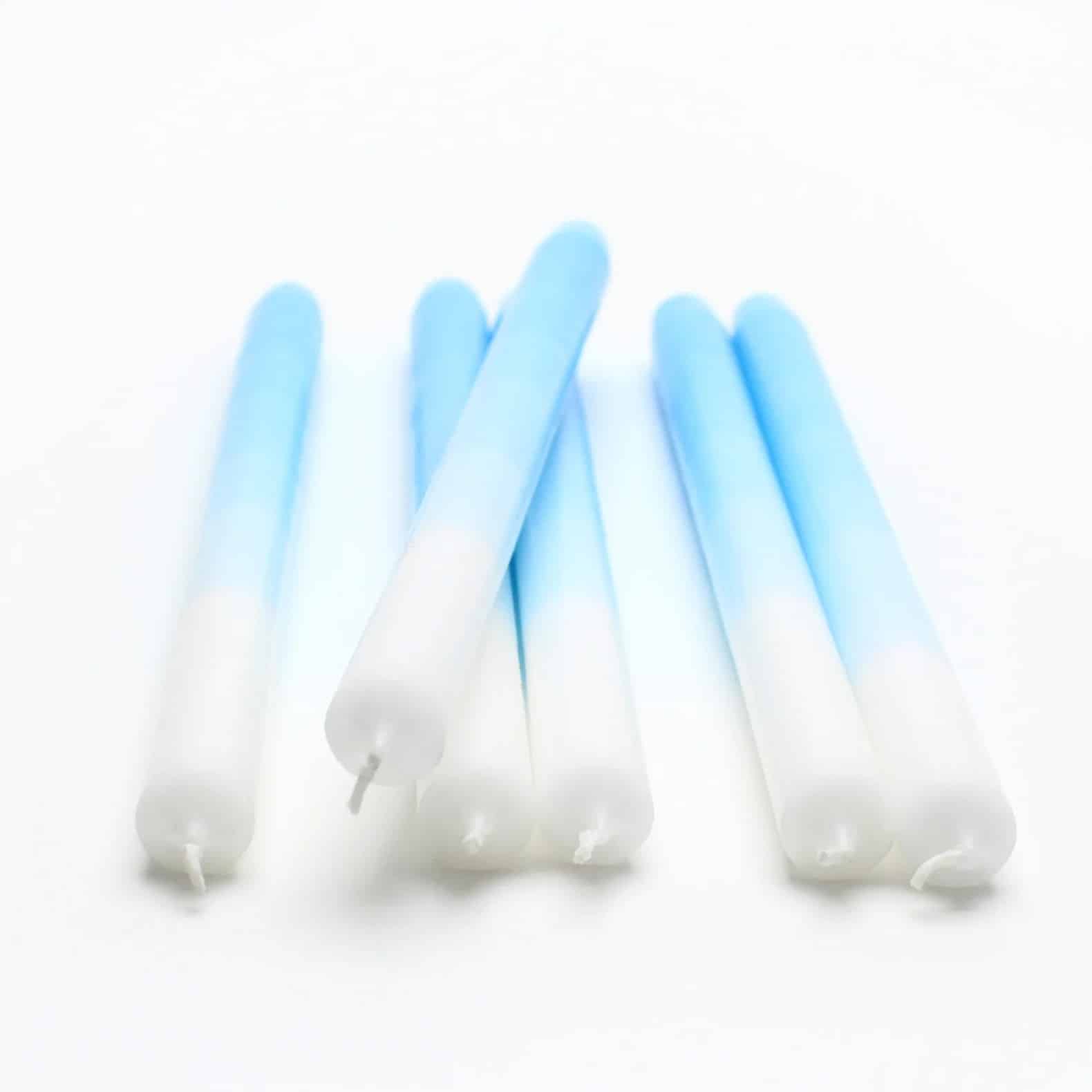 XXL Dip Dye Kerze *Blau*, 1 Stück – Bild 3