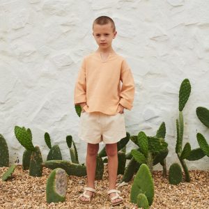 Hemd “Leonardo”, Apricot