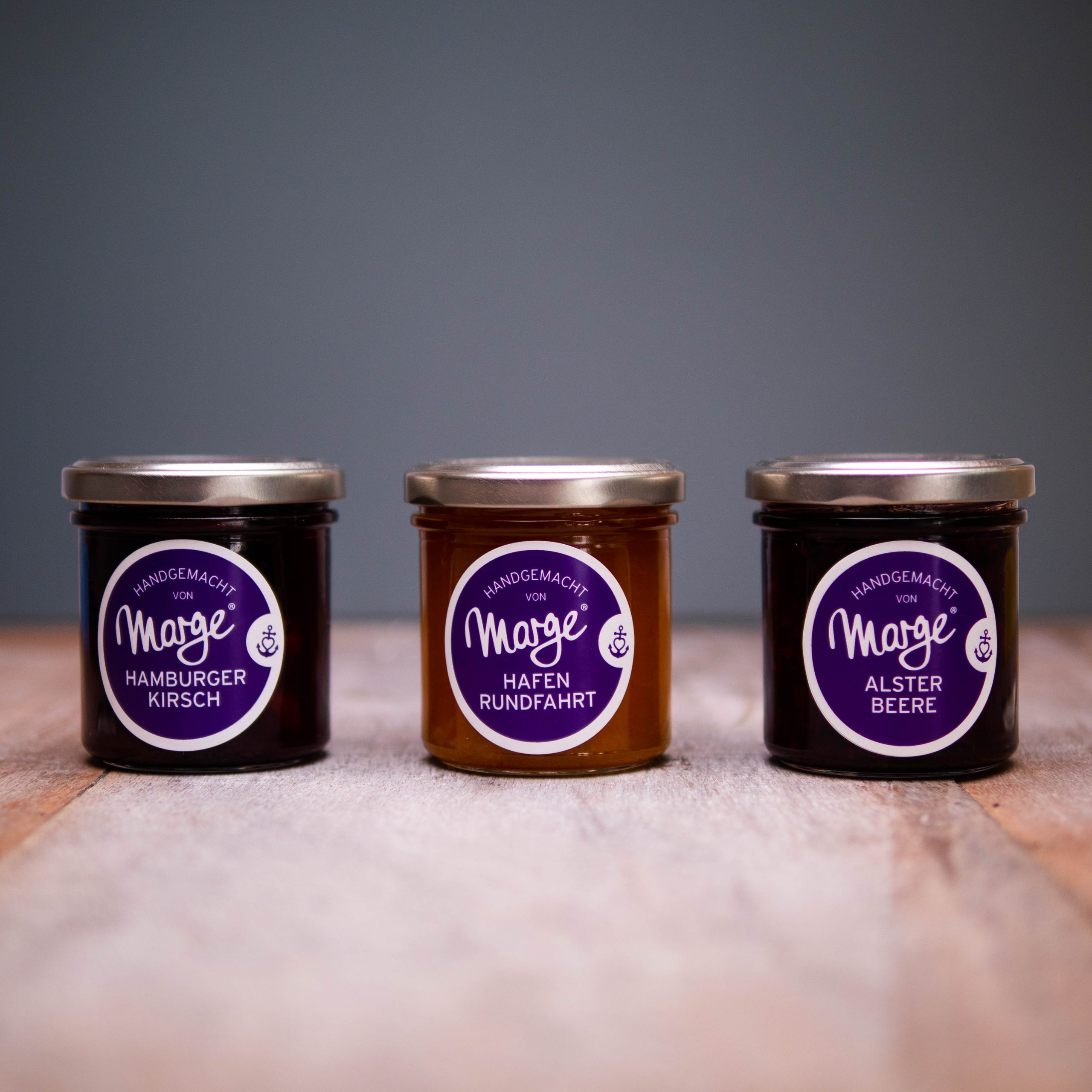 Marge Feinecreationen® Hamburg Dreier mit Alk. 1,5% vol Inhalt3x 150g