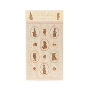 Stickerbogen, Hasen und Teddys