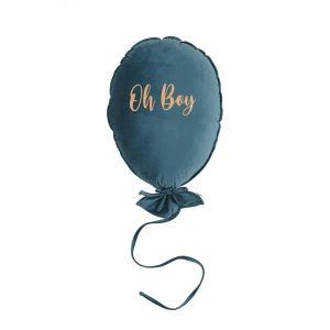 Ballonkissen “Oh Boy” Blaugrün