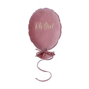 Ballonkissen “Oh Girl” Rosa