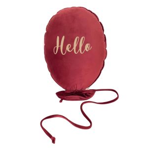 Ballonkissen *Hello*, Karminrot