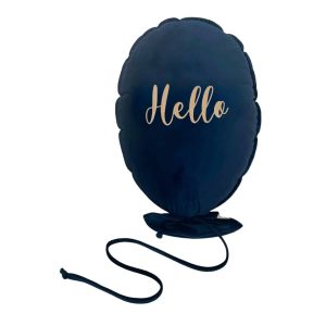 Ballonkissen *Hello*, Royalblau