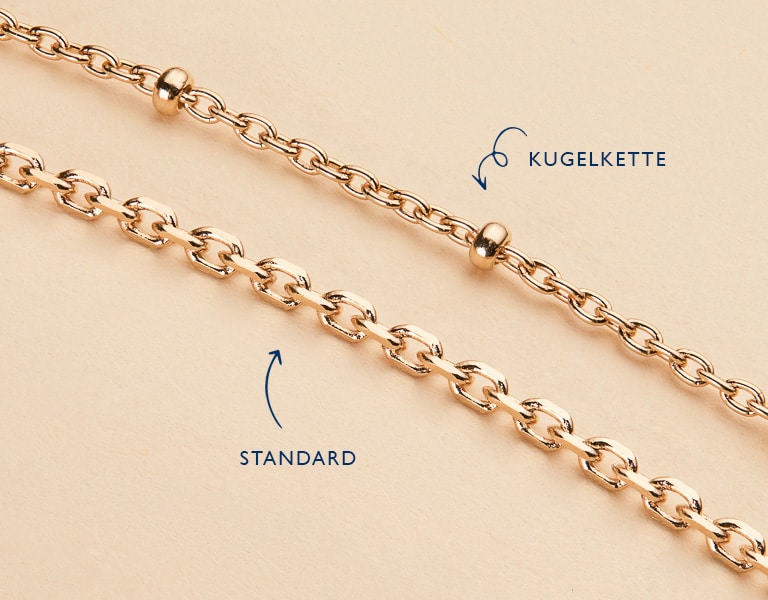 Personalisierte Du & Ich Mini Herz Halskette in 18kt Rosévergoldung – Bild 5