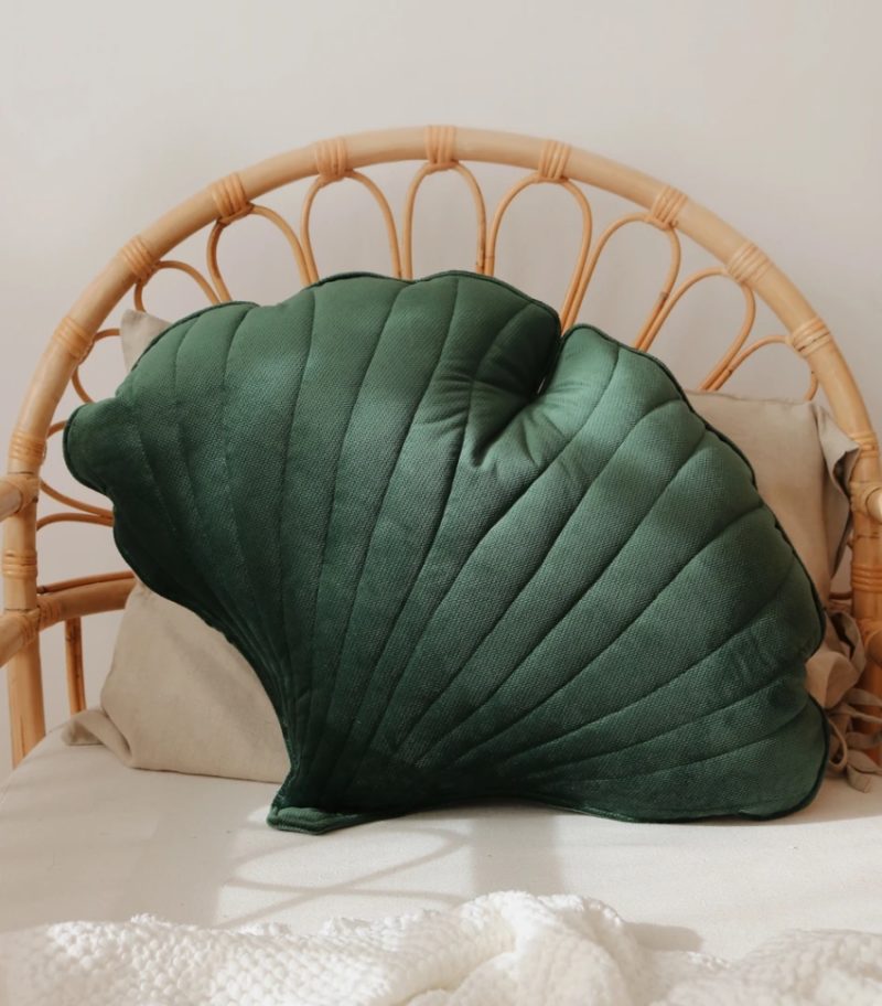 Ginkgoblatt Kissen, Grün – Bild 3