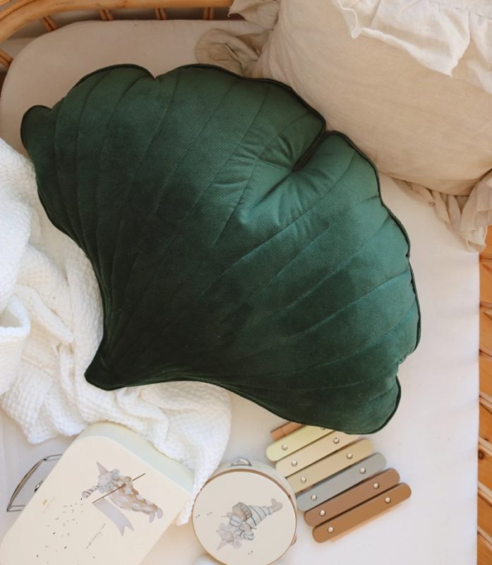 Ginkgoblatt Kissen, Grün – Bild 2