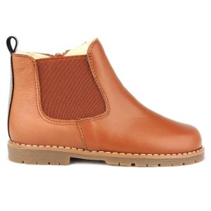 Gefütterte Chelsea Kinderstiefel, Braun