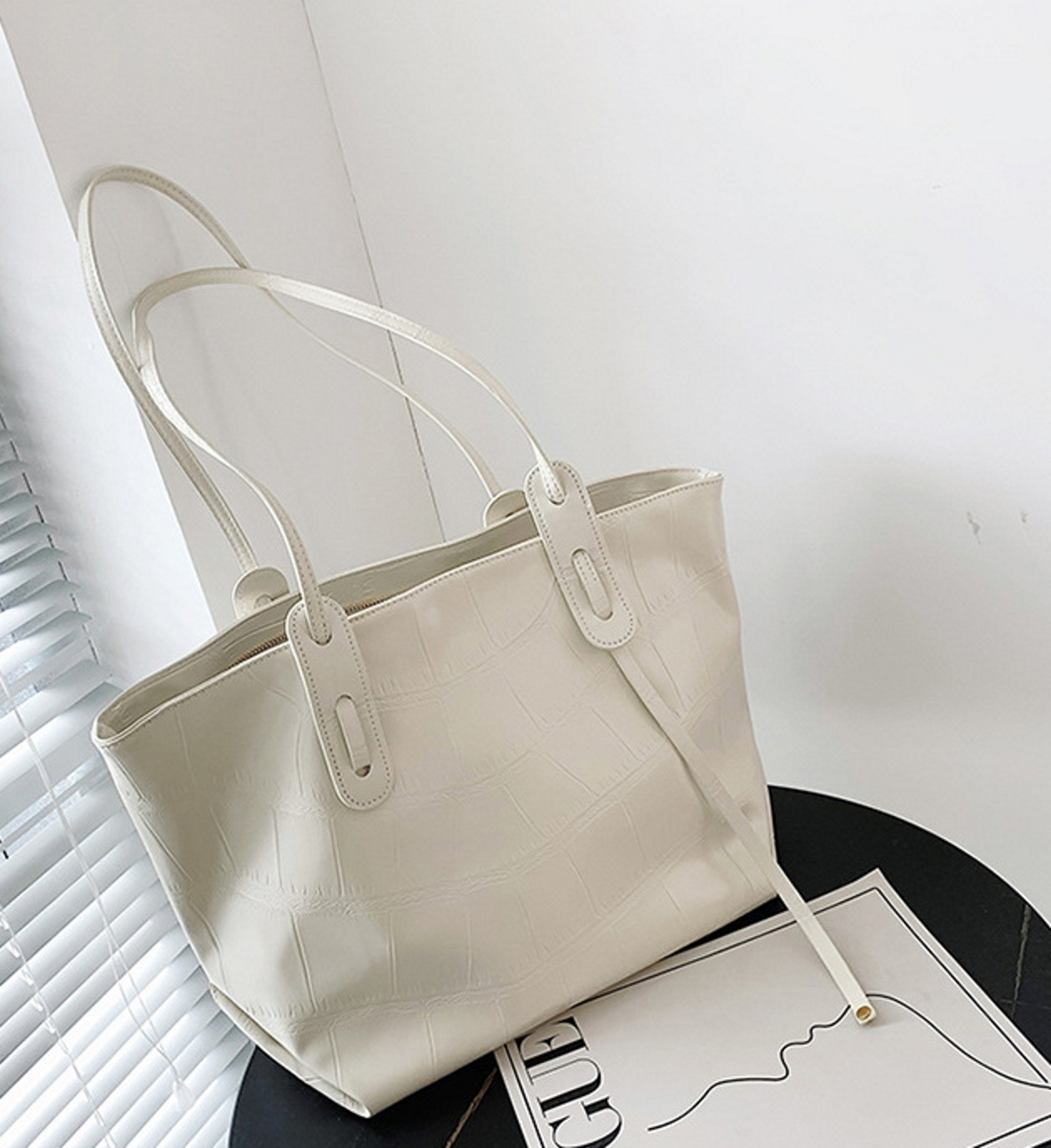 AnBeck ‘Carry your STYLE’ Shopper / Umhängetasche (weiß)