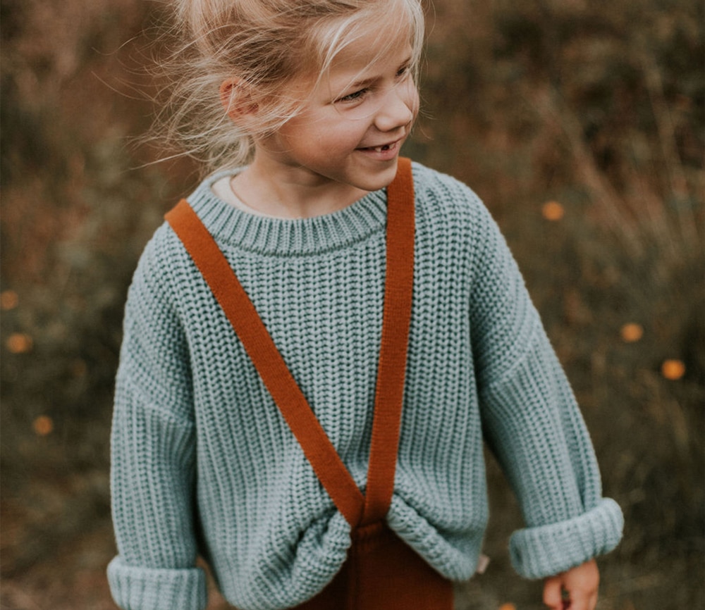 Pullover “Chunky knit”, Ocean – Bild 4