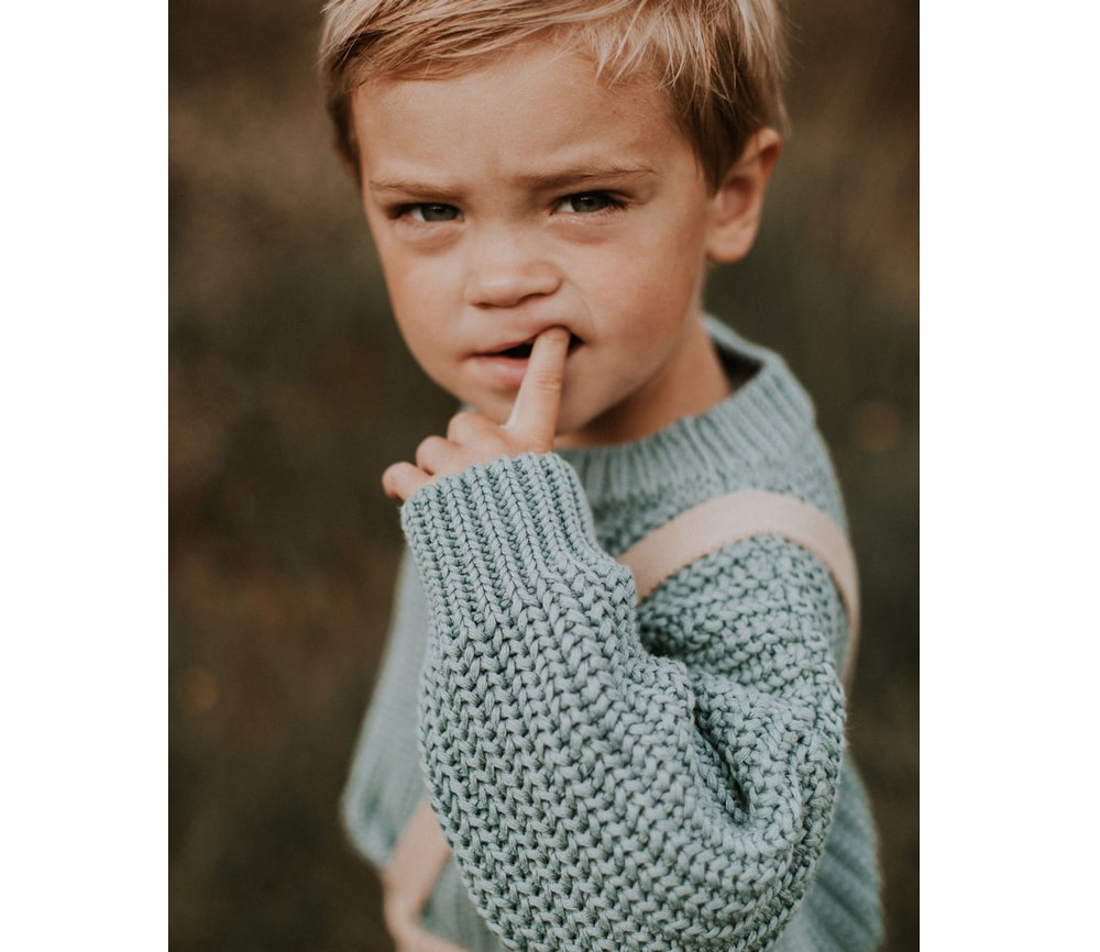 Pullover “Chunky knit”, Ocean – Bild 5