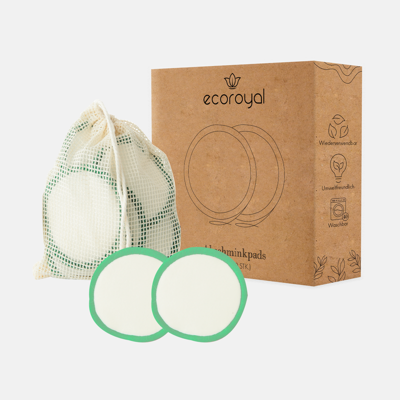 Waschbare Abschminkpads Grün – 10 Stk. – Bild 2