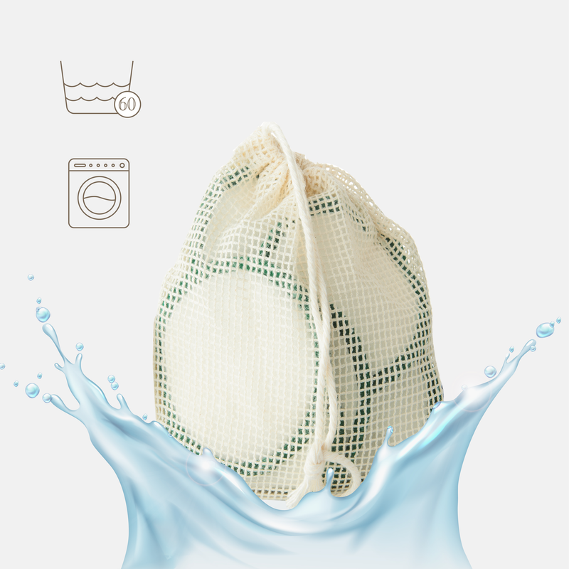 Waschbare Abschminkpads Grün – 10 Stk. – Bild 3