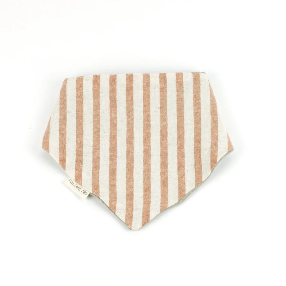 Halstuch Mini, Terra Stripes & Graugrün – Bild 3