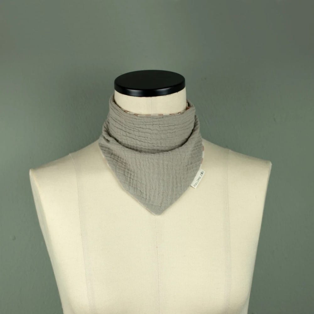 Halstuch Mini, Terra Stripes & Graugrün – Bild 6