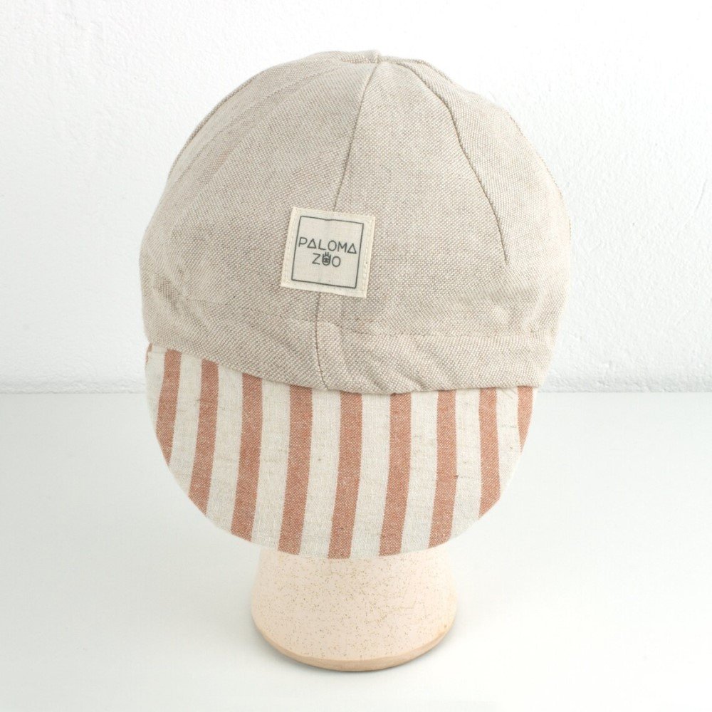 Velo Cap, Beige & Terra Stripes – Bild 2