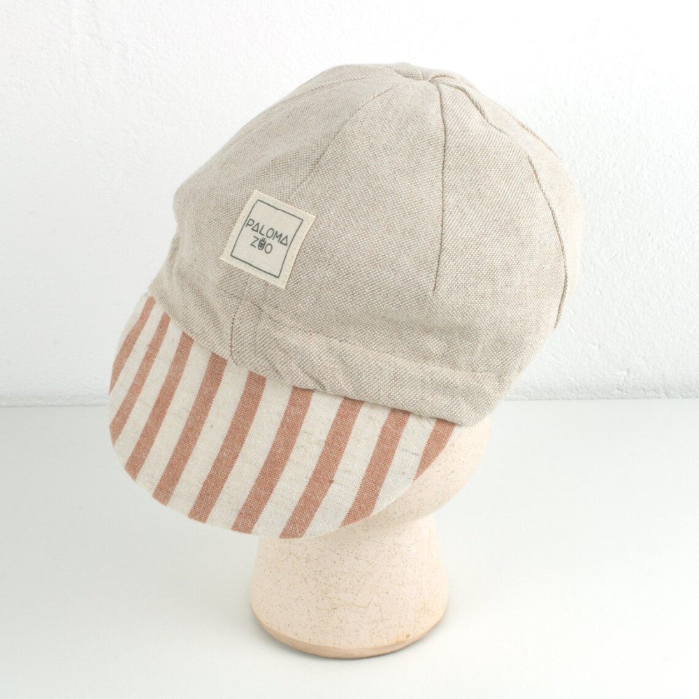 Velo Cap, Beige & Terra Stripes – Bild 3