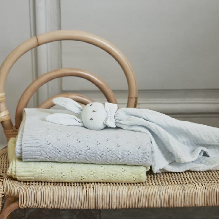 Pointelle Babydecke, Gelato Green – Bild 3