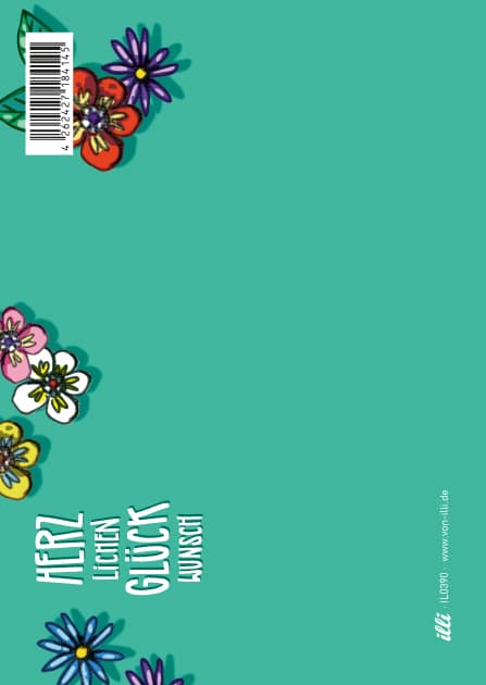 Postkarte Herzlichen Glückwunsch “Alia” von illi, über Kyute – Bild 2