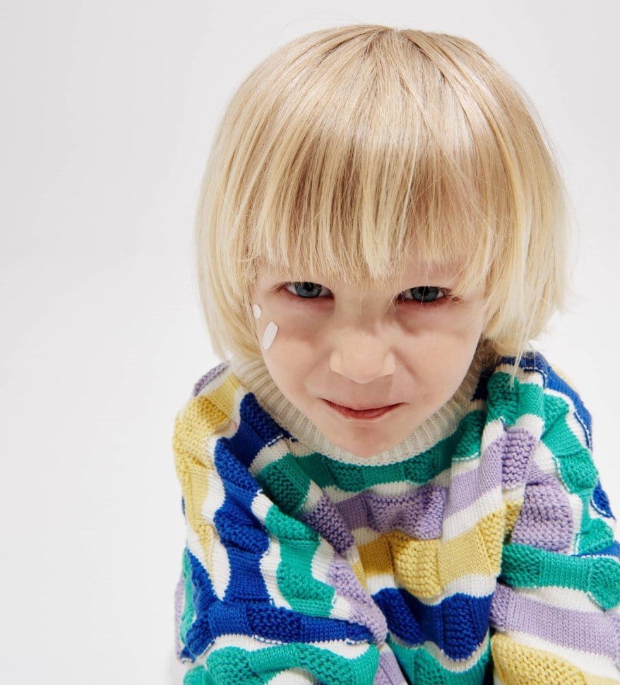 Baumwollpulli Weave, Bunt – Bild 3