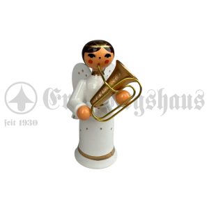 Engel,schlank; weiß Musiker- Tuba