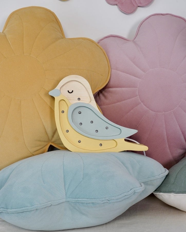 Kissen Blume Samt “Pink Elderberry” – Bild 4