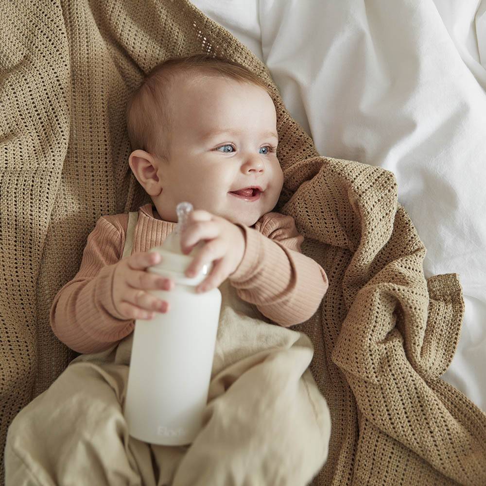 Gestrickte Decke, Pure Khaki – Bild 3