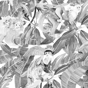 Tapete Tribu, Affen Black & White