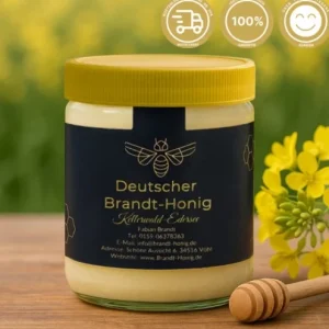 Brandt Honig | Rapshonig – Cremig, Streichzart und Mild Verpackungsgröße: 500g Glas