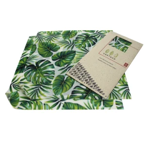 Vaxtuch – das vegane Wachstuch – Doppel-Set “Dschungle” Größe : S